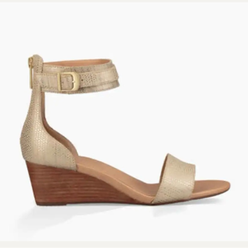UGG Char Metallic Wedge